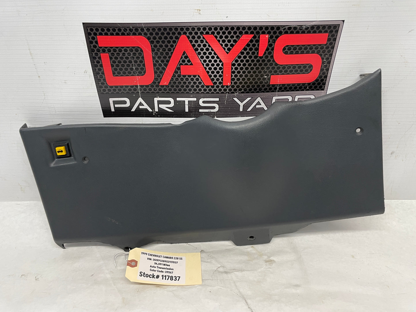 1999 Chevy Camaro Z28 SS Knee Bolster Dash Trim Molding Graphite Grey Gray OEM - Day's Parts Yard