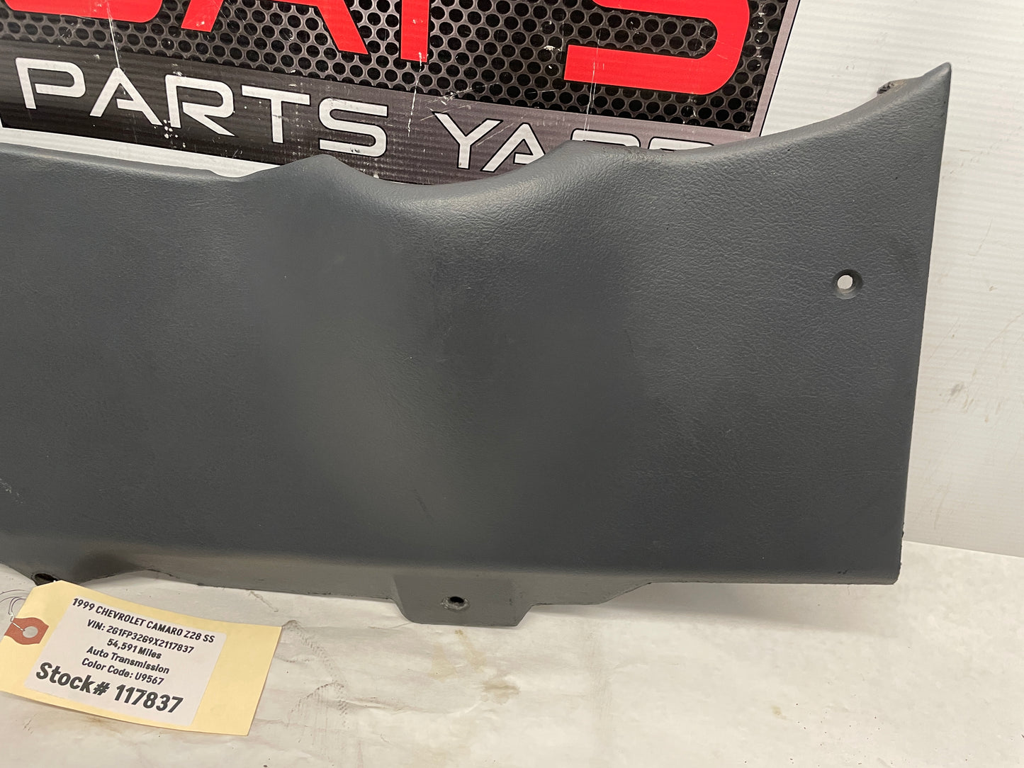 1999 Chevy Camaro Z28 SS Knee Bolster Dash Trim Molding Graphite Grey Gray OEM - Day's Parts Yard
