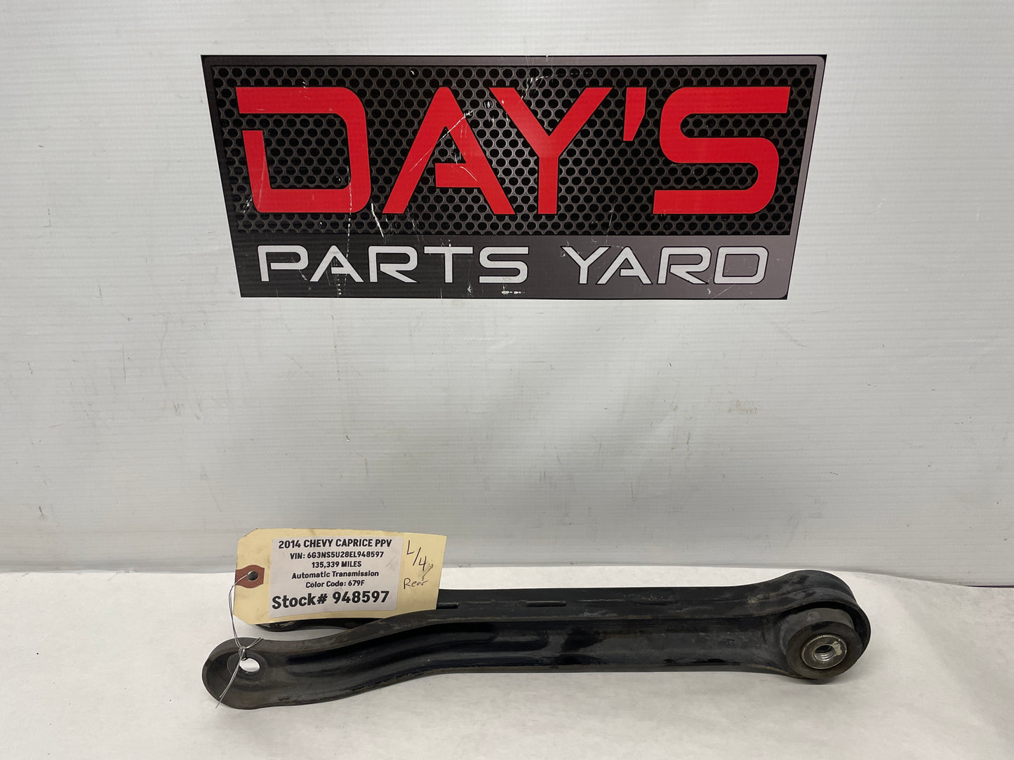 2014 Chevy Caprice PPV LH Driver Rear Suspension Trailing Control Arm Link OEM - Day's Parts Yard