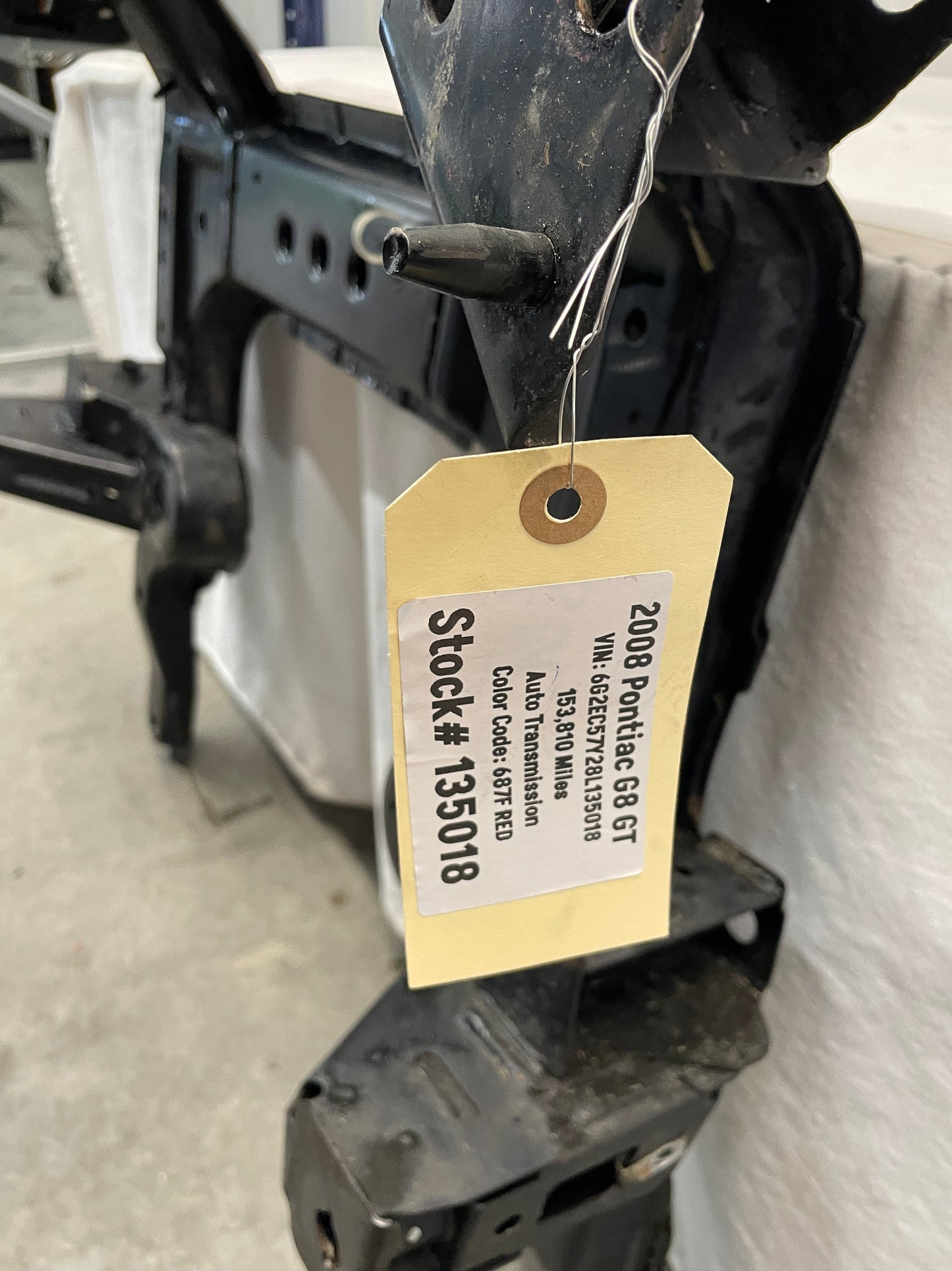 2008 Pontiac G8 GT Front Suspension Engine Cradle Cross K Member Sub Frame OEM - Day's Parts Yard