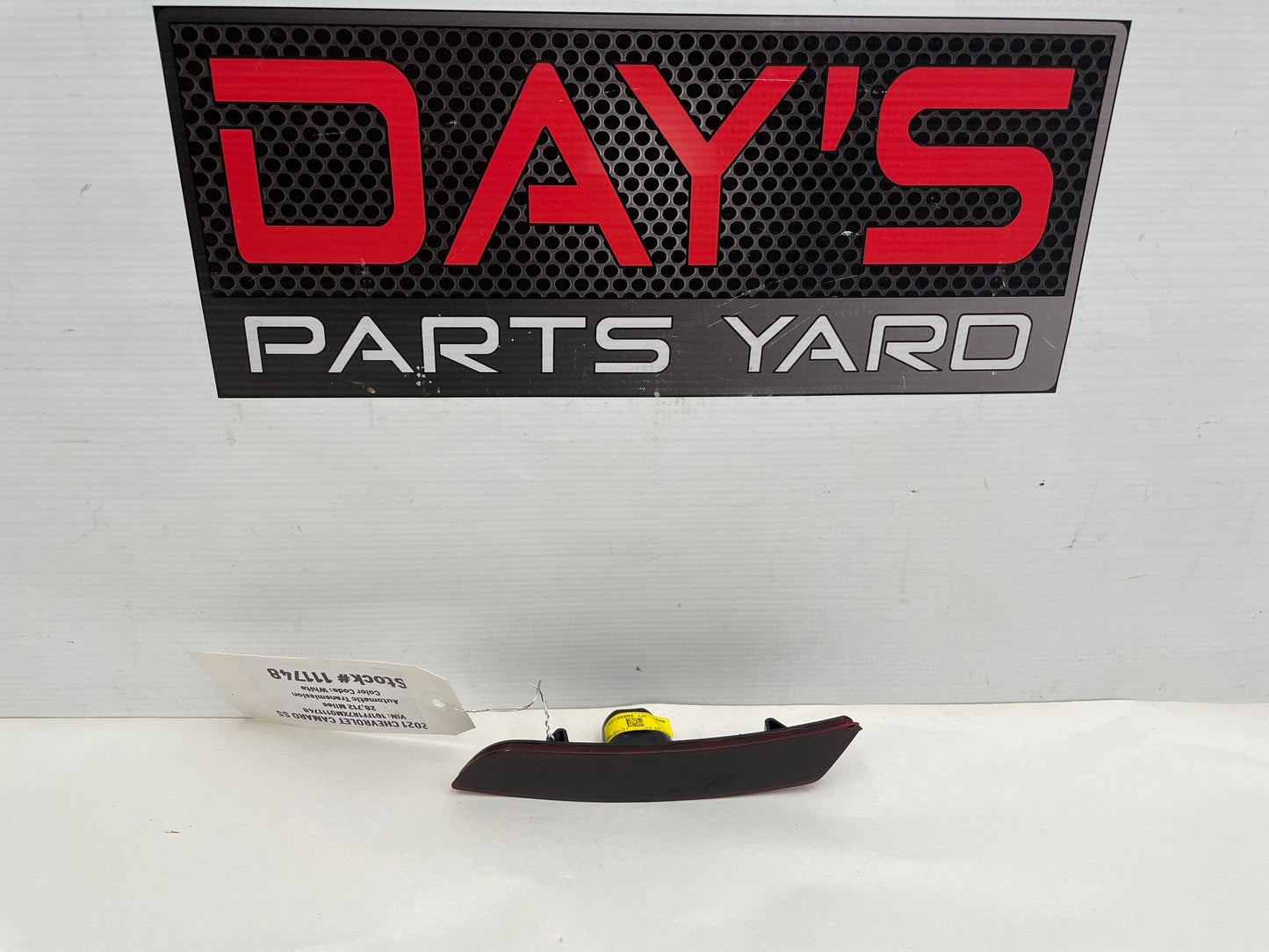 2021 Chevy Camaro SS Rear Bumper Side Marker Light Reflector OEM - Day's Parts Yard
