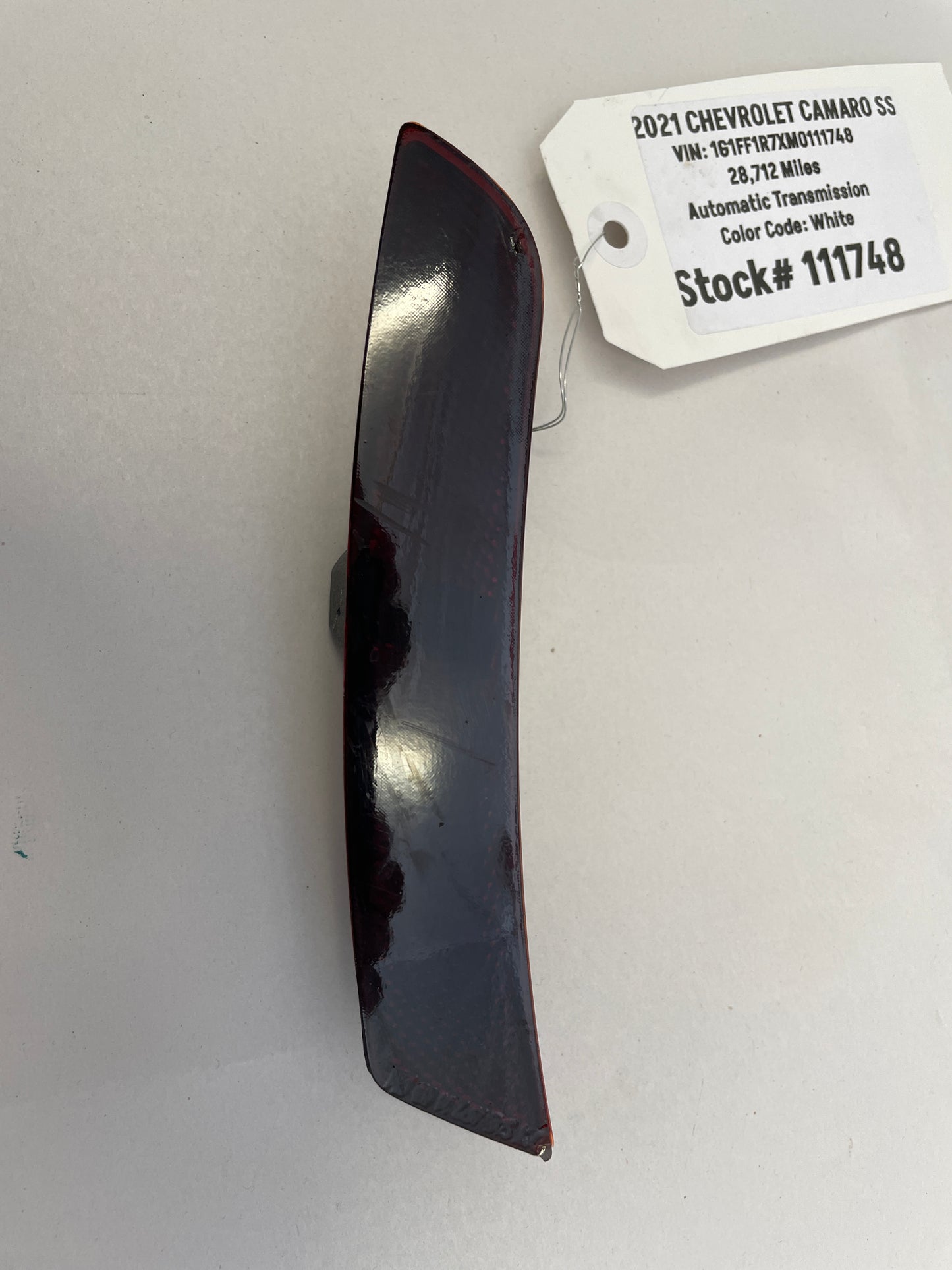 2021 Chevy Camaro SS Rear Bumper Side Marker Light Reflector OEM - Day's Parts Yard
