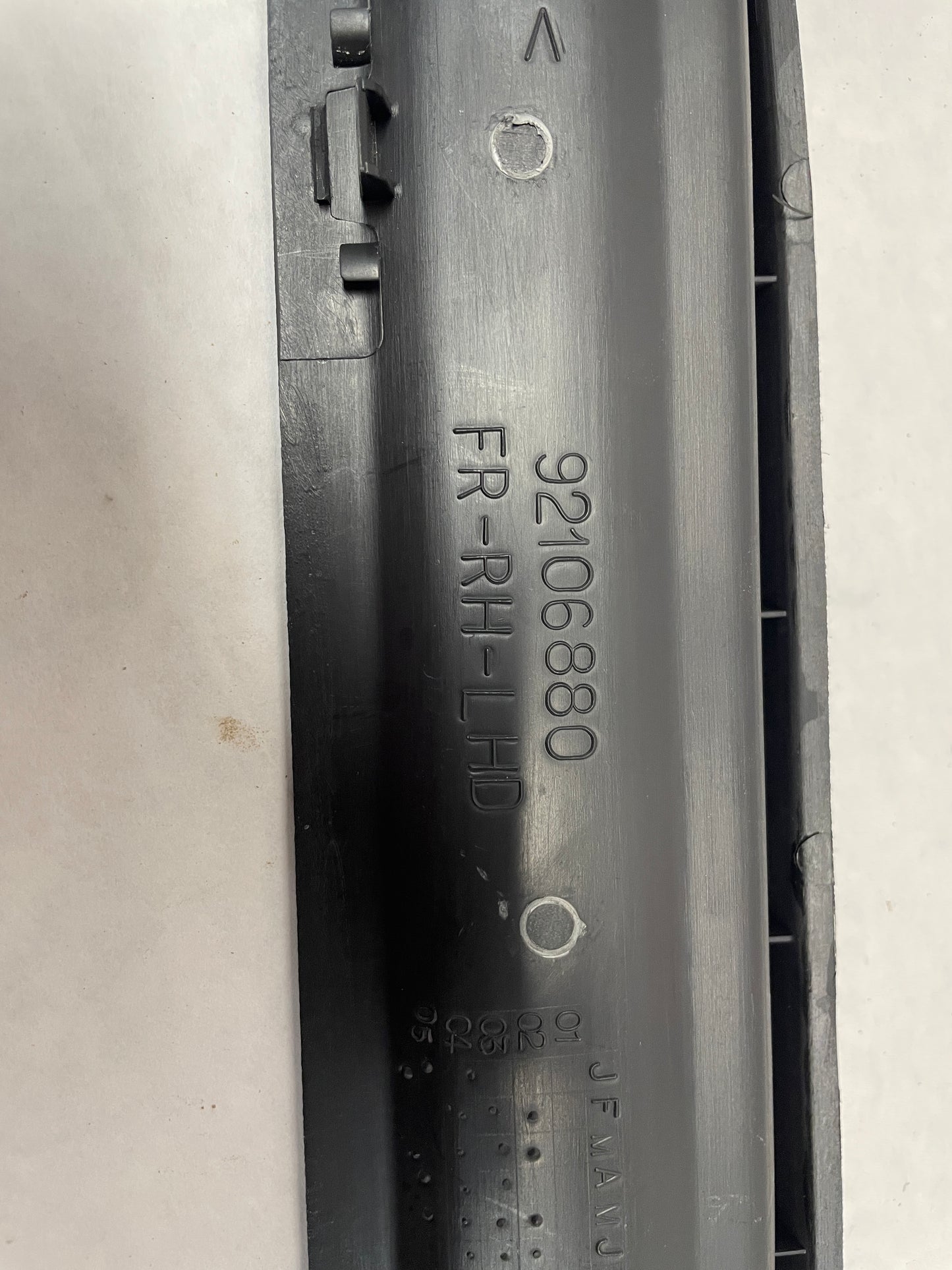 2005 Pontiac GTO RH Passenger Front Seat Outer Frame Side Track Cover Trim Molding OEM - Day's Parts Yard