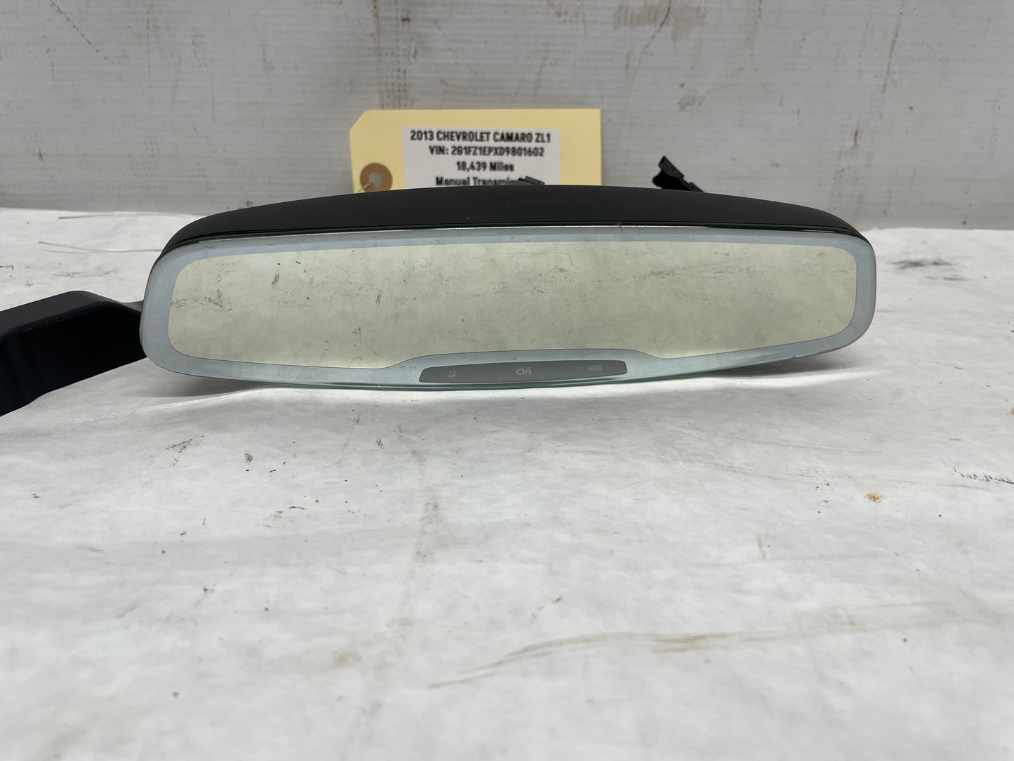 2013 Chevy Camaro ZL1 Frameless Rear View Mirror w/ OnStar Auto Dimmer OEM - Day's Parts Yard