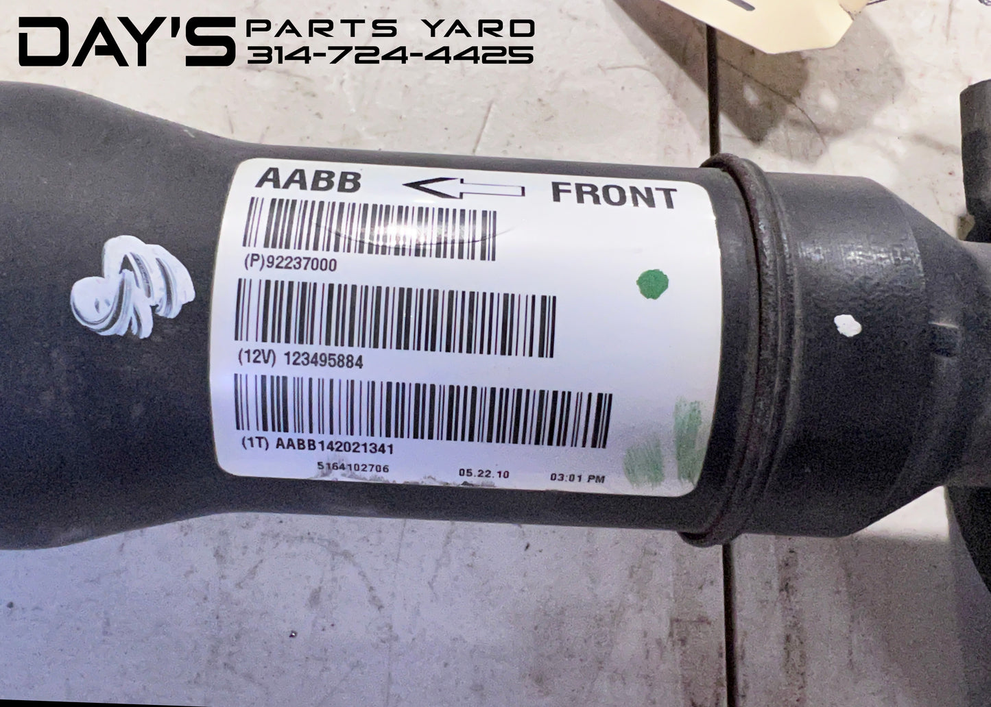 2010 Chevy Camaro SS Driveshaft Drive Shaft Line OEM - Day's Parts Yard