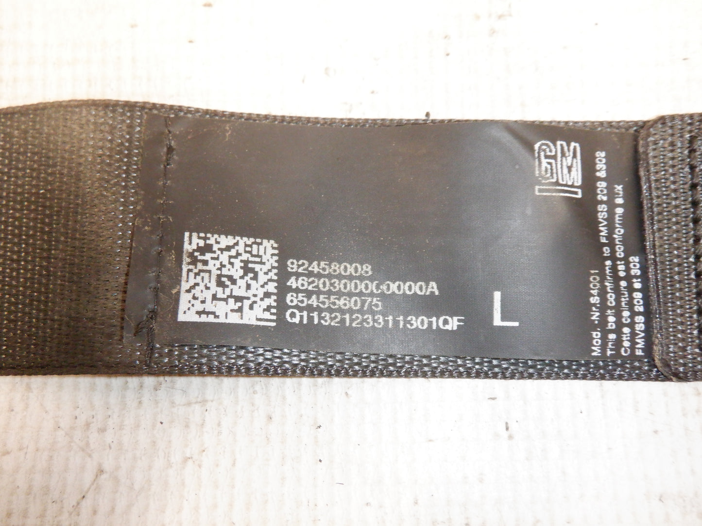 2014 Chevy SS Sedan Left Rear Seat Belt Retractor 92458008 OEM - Day's Parts Yard