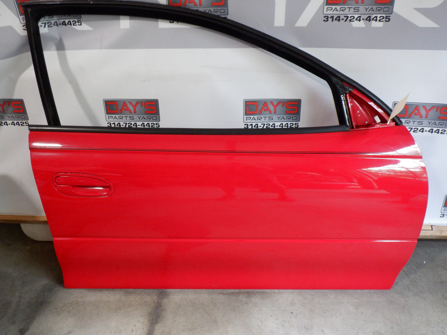 2005 Pontiac GTO RH Passenger Front Door with Window Glass Red OEM - Day's Parts Yard