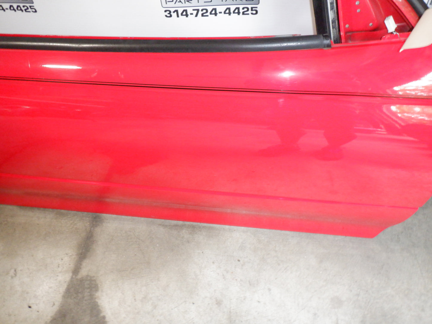 2005 Pontiac GTO RH Passenger Front Door with Window Glass Red OEM - Day's Parts Yard