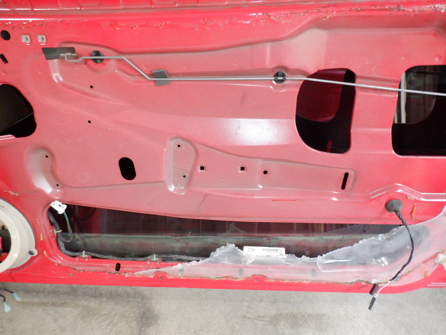 2005 Pontiac GTO RH Passenger Front Door with Window Glass Red OEM - Day's Parts Yard