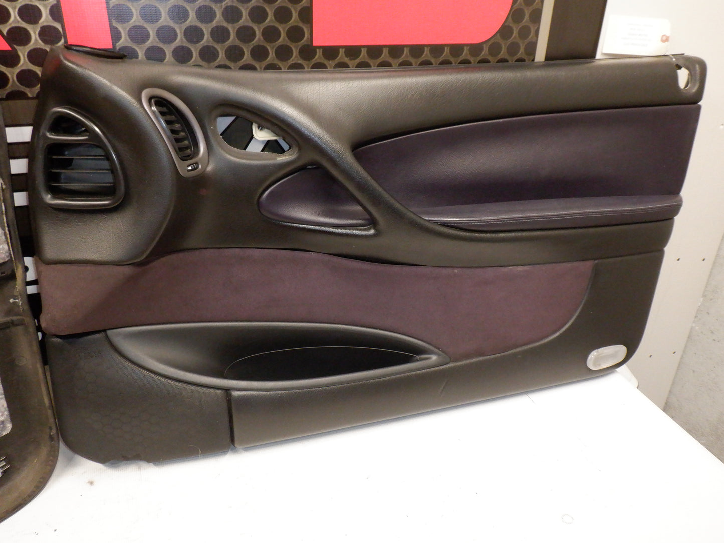 2004 Pontiac GTO 8PC Set Front Door Panels, Rear Door Panels, Glove Box, Knee Booster, Side Console PC Purple OEM - Day's Parts Yard