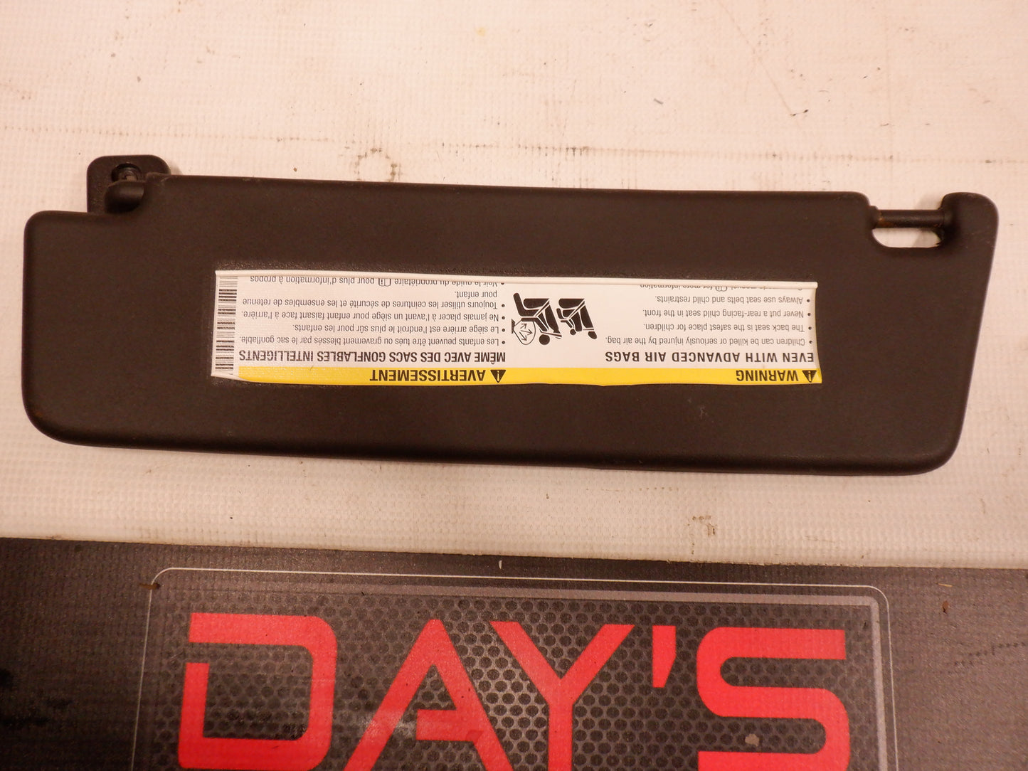 2010 Chevy Camaro RH Sun Visor OEM - Day's Parts Yard