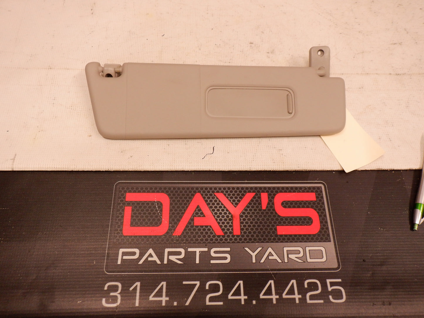 2011 Chevy Camaro SS RH Passenger Sun Visor w/ Clip OEM - Day's Parts Yard