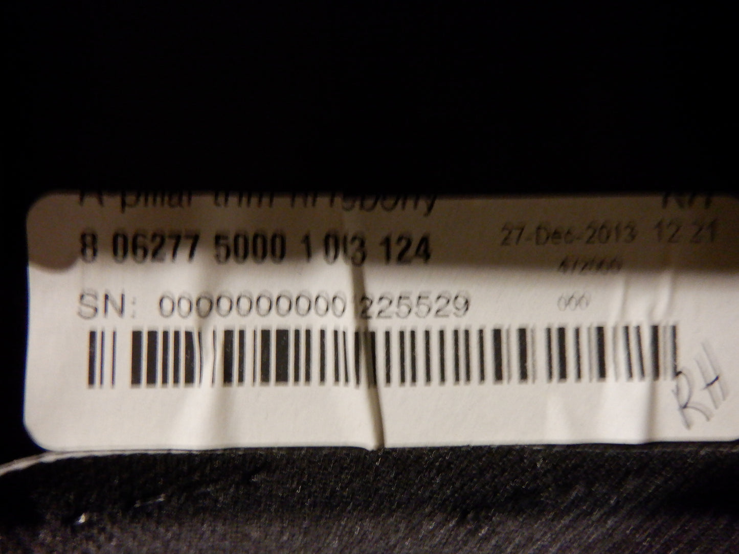 2014 Cadillac CTS-V Interior A Pillar Trim RH 1225529 OEM - Day's Parts Yard