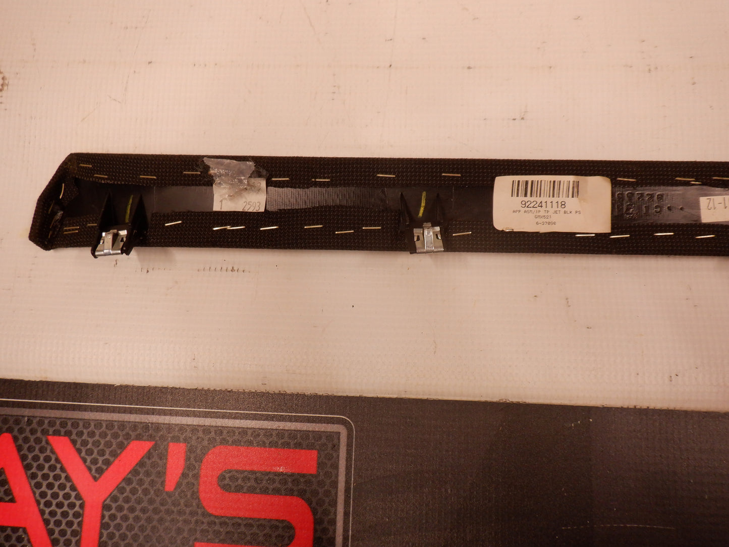 2013 Chevy Camaro Cloth Dash Panel Trim Molding 2 pc 92241118 / 92241115 OEM - Day's Parts Yard