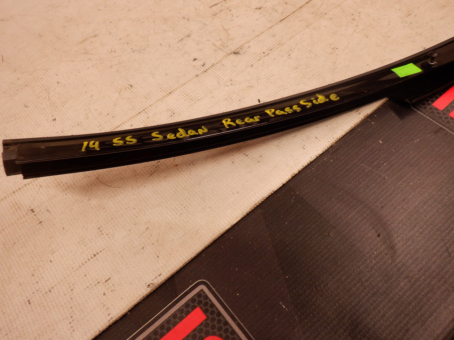 2014 Chevy SS Sedan RH Passenger Rear Door Trim w/ Weather Strip OEM - Day's Parts Yard