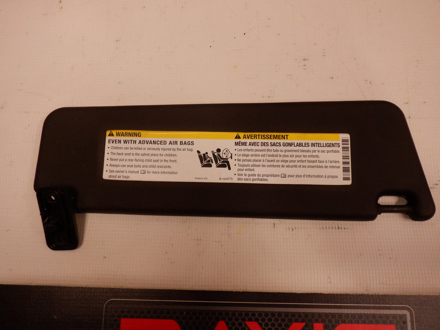 2015 Chevy Camaro SS Sun Visor LH 24409339 OEM - Day's Parts Yard