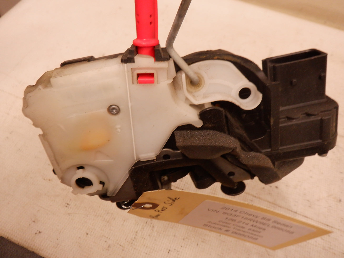 2014 Chevy SS Sedan RH Passenger Rear Door Lock Latch Actuator 13579552 OEM - Day's Parts Yard