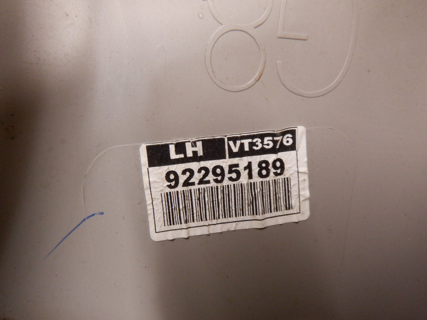 2015 Chevy SS Sedan LH Driver Upper B Pillar 92295189 OEM - Day's Parts Yard