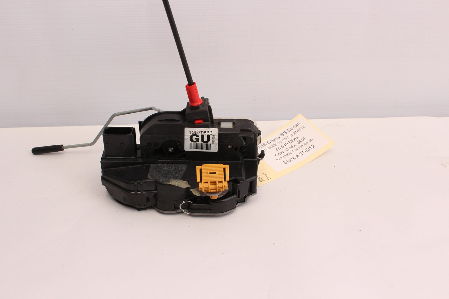 2016 Chevy SS Sedan RH Passenger Rear Door Lock Actuator 13579566 OEM - Day's Parts Yard