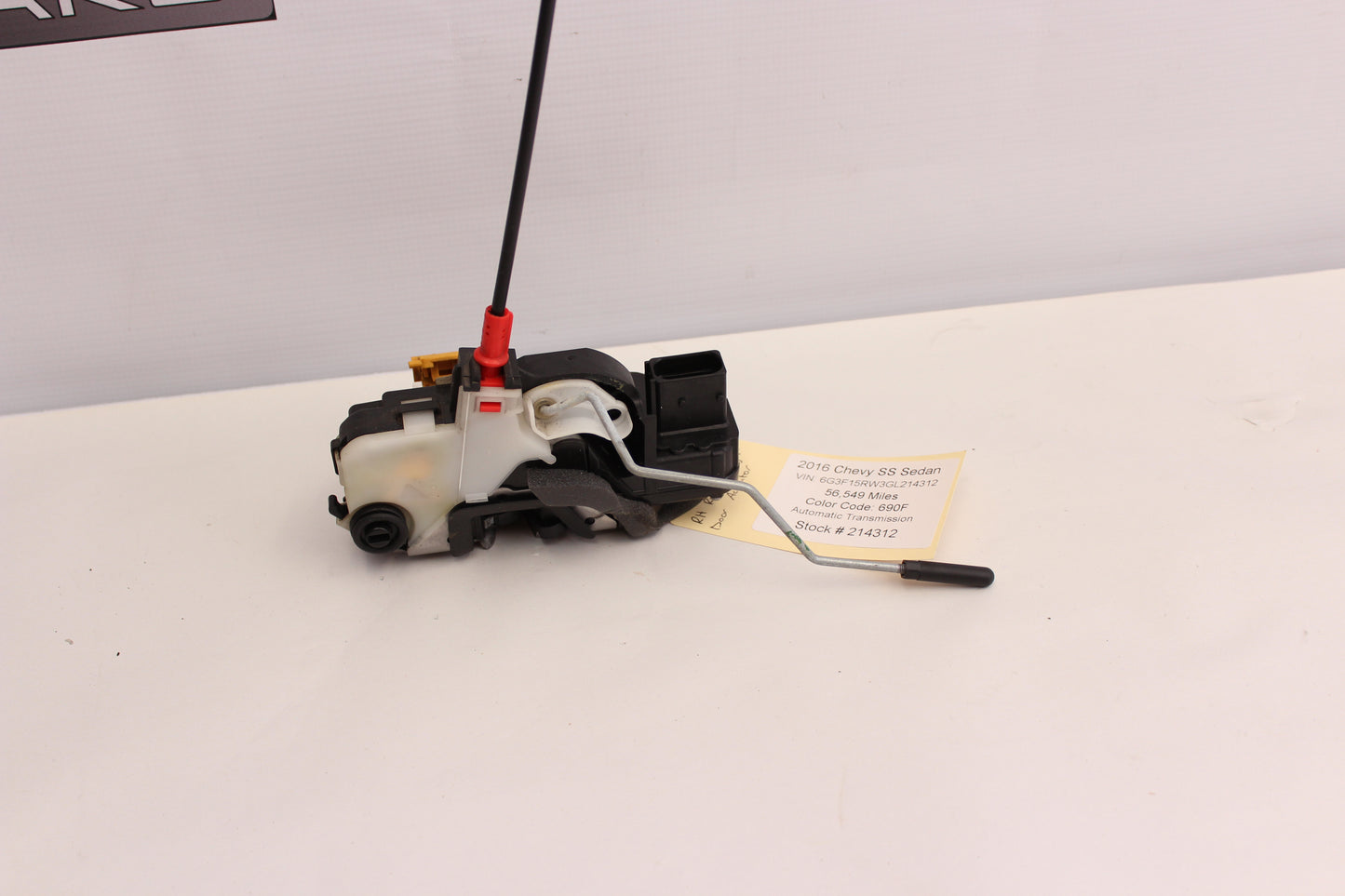 2016 Chevy SS Sedan RH Passenger Rear Door Lock Actuator 13579566 OEM - Day's Parts Yard