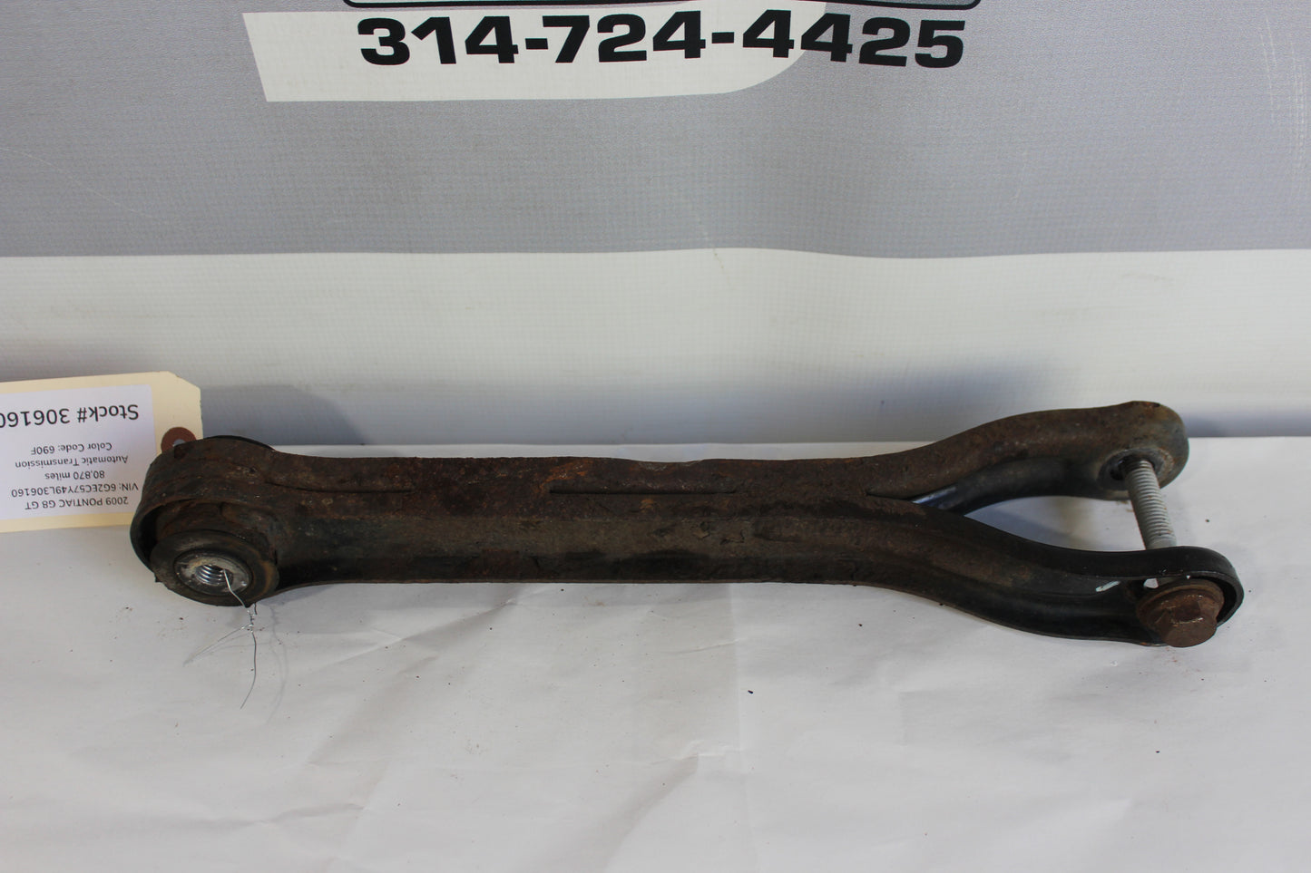 2009 Pontiac G8 GT Rear RH Passenger Suspension Trailing Control Arm 92159169 OEM - Day's Parts Yard