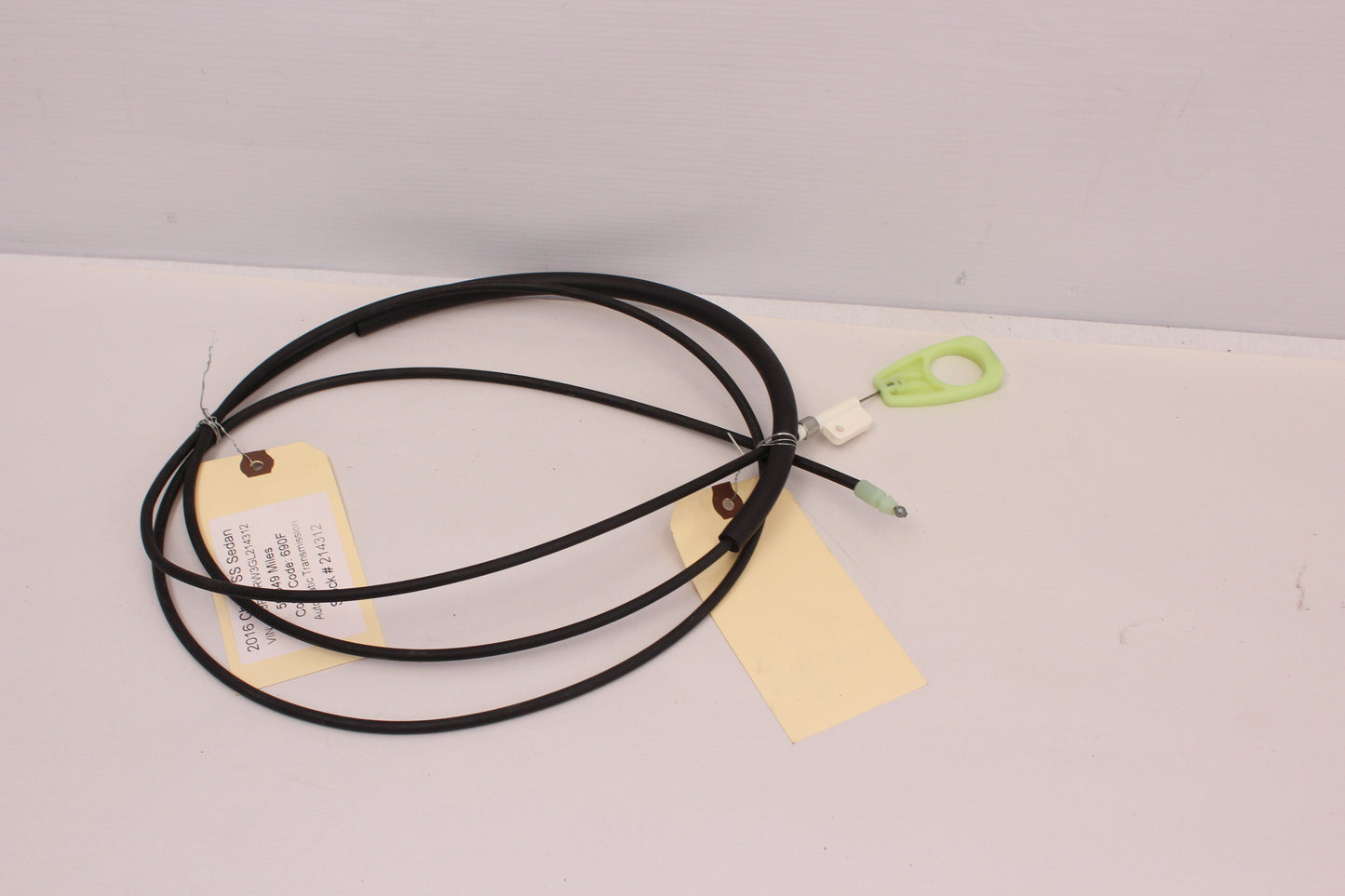 2016 Chevy SS Sedan Trunk Release Cable OEM - Day's Parts Yard