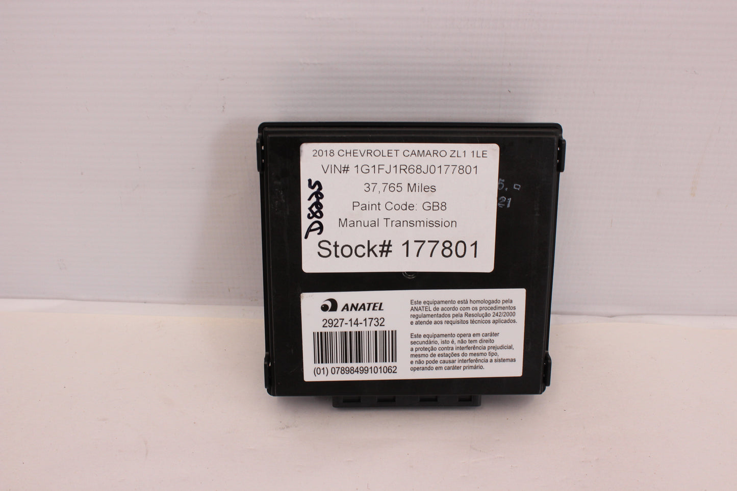 2018 Chevy Camaro ZL1 1LE Keyless Entry Control Module 13523236 OEM - Day's Parts Yard