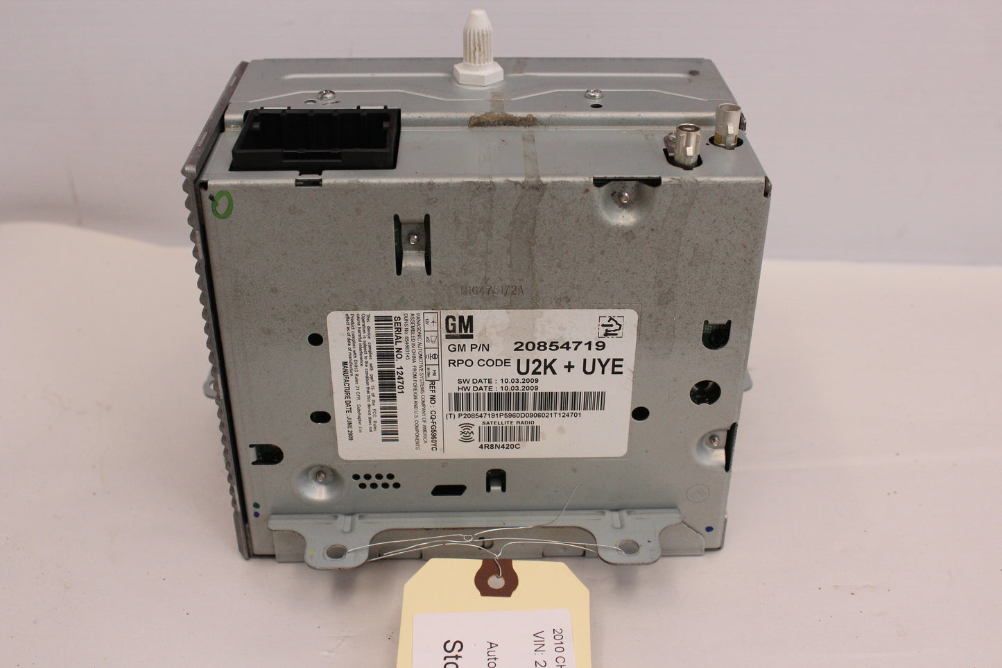 2010 Chevy Camaro SS Radio Receiver CD Player 20854719 OEM - Day's Parts Yard