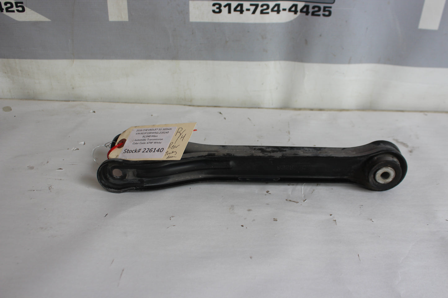 2016 Chevy SS Sedan RH Passenger Rear Suspension Trailing Drag Link Control Arm OEM - Day's Parts Yard