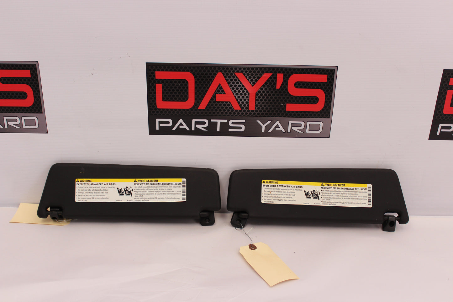 2010 Chevy Camaro SS Sun Visor Sunvisor w/ Clips Set OEM - Day's Parts Yard