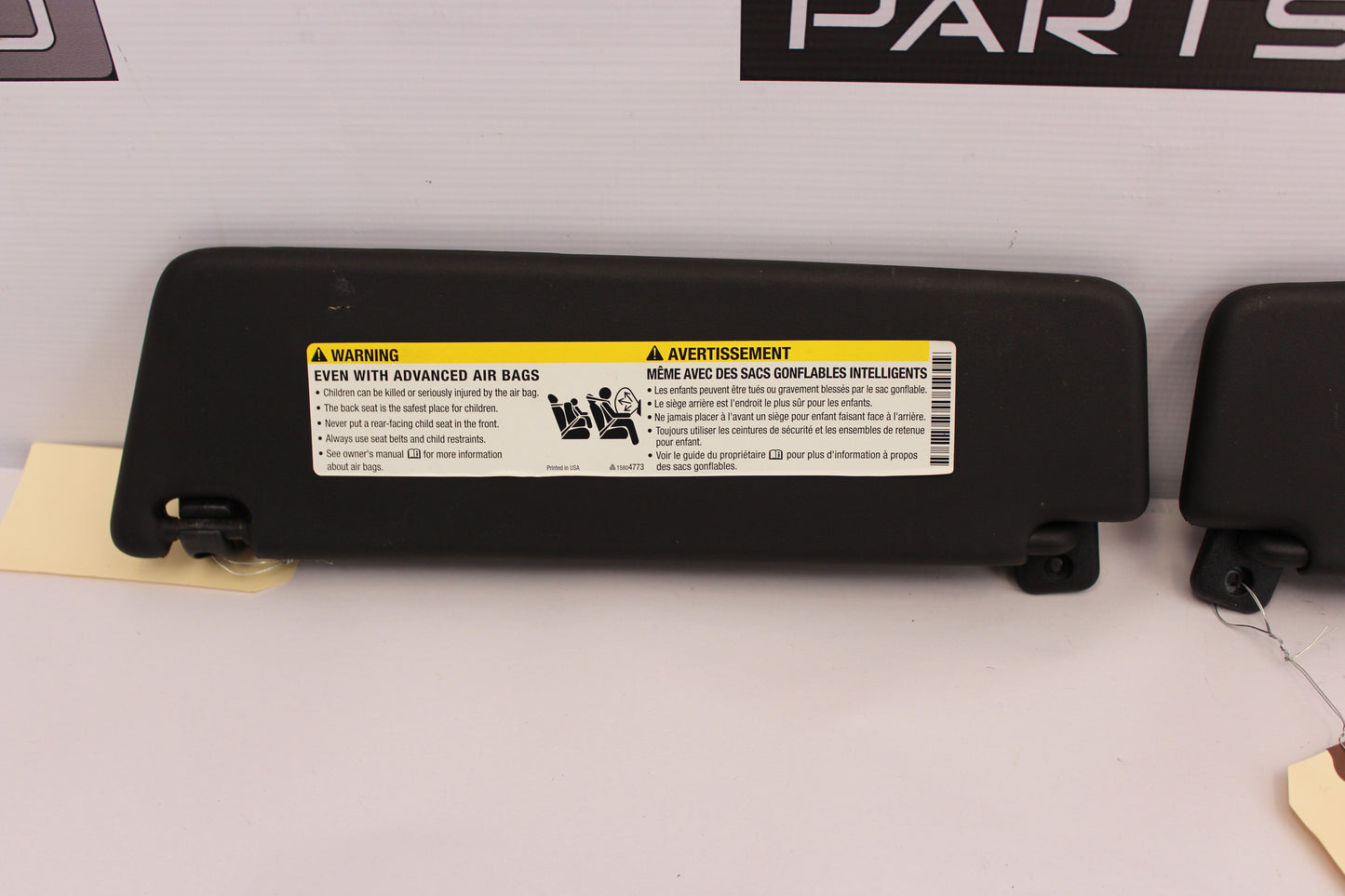 2010 Chevy Camaro SS Sun Visor Sunvisor w/ Clips Set OEM - Day's Parts Yard