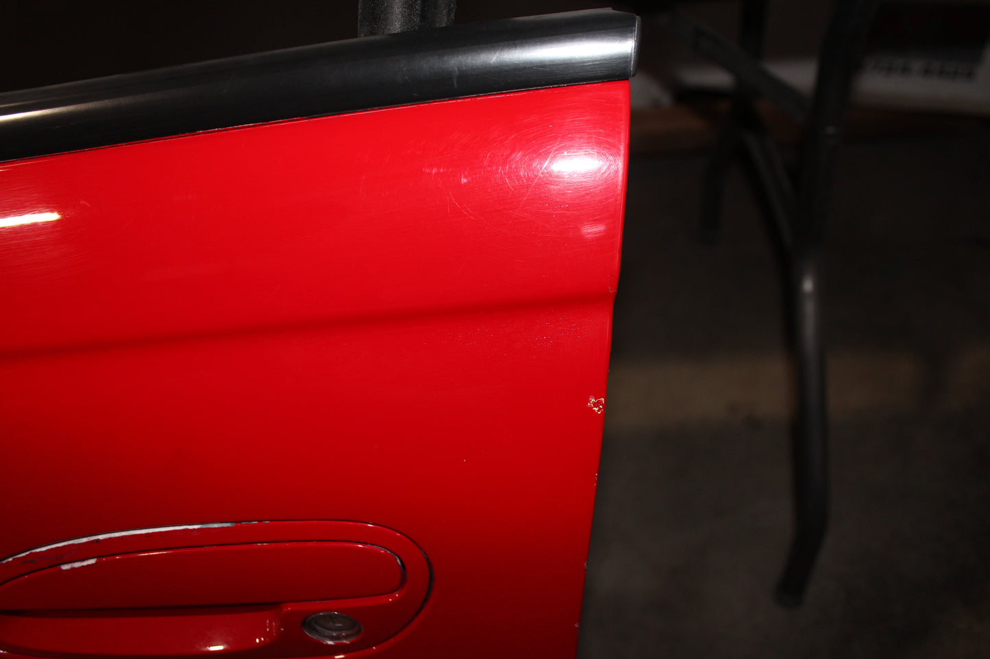 2006 Pontiac GTO LH Driver Front Exterior Door Red OEM - Day's Parts Yard