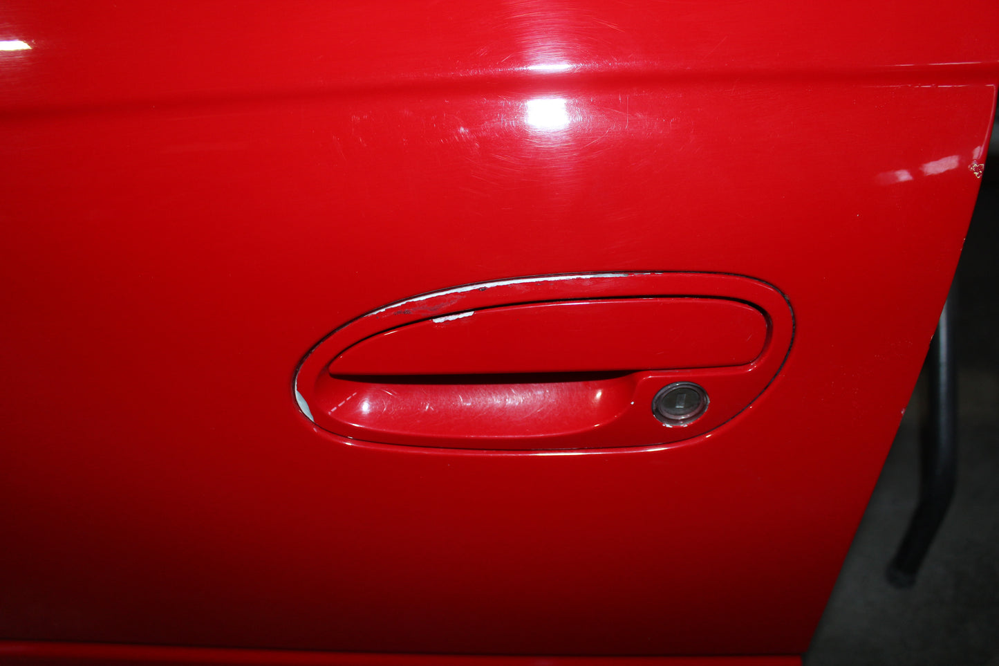 2006 Pontiac GTO LH Driver Front Exterior Door Red OEM - Day's Parts Yard