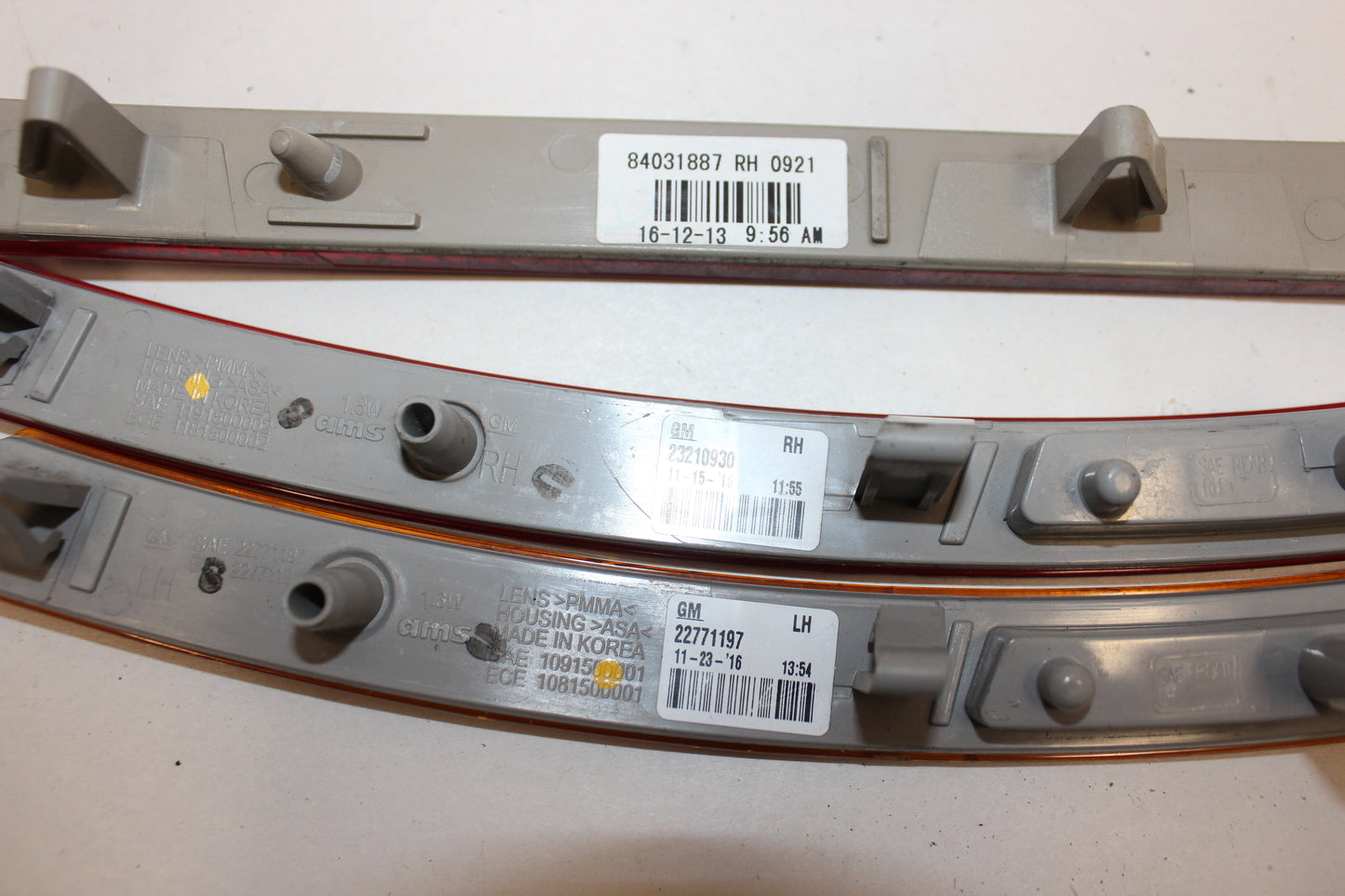 2017 Chevy Corvette Grand Sport 2LT LH Marker Lights OEM - Day's Parts Yard