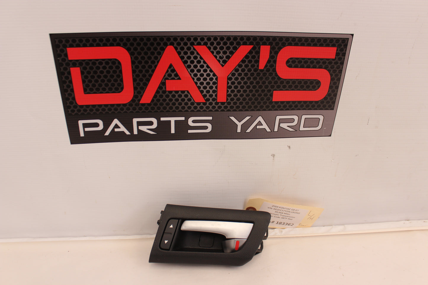 2009 Pontiac G8 GT Rear LH Driver Interior Door Handle OEM - Day's Parts Yard