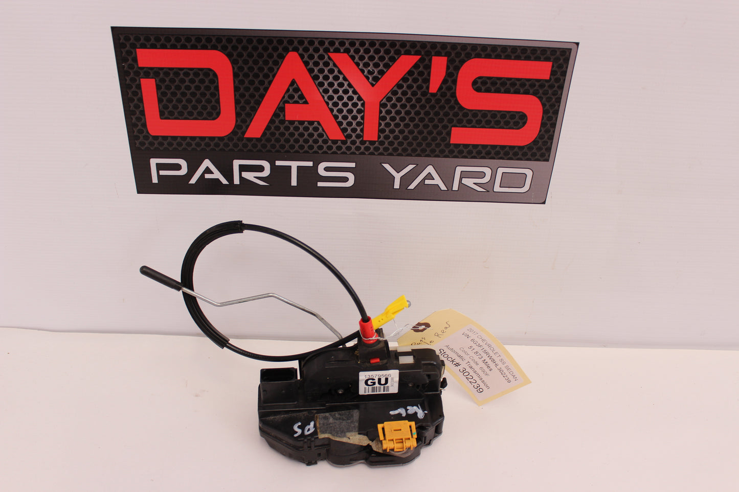 2017 Chevy SS Sedan RH Passenger Rear Door Lock Actuator 13579566 OEM - Day's Parts Yard