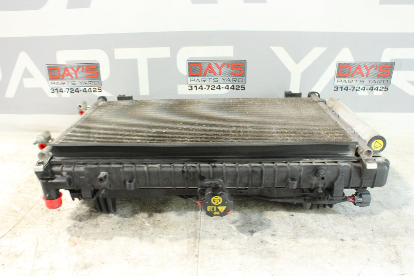 2011 Chevy Camaro SS Cooler Assembly Radiator Condenser Cooling Fans OEM - Day's Parts Yard