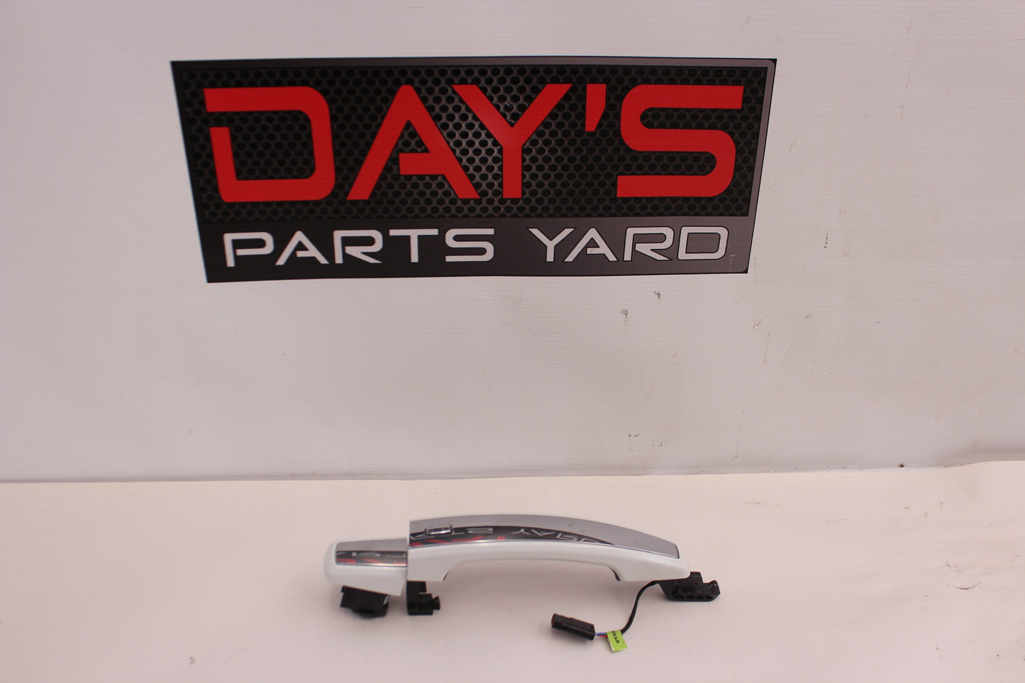 2016 Chevy SS Sedan Rear RH Passenger Exterior Door Handle White/ Chrome OEM - Day's Parts Yard