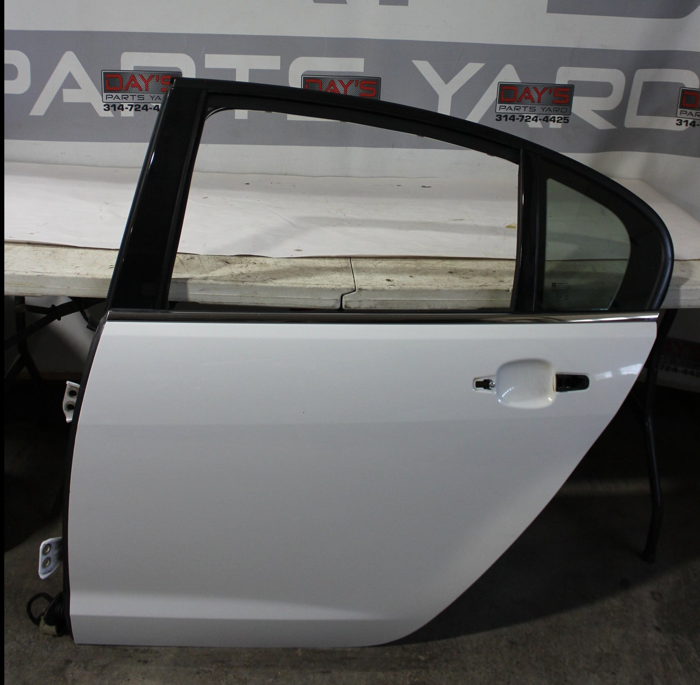 2016 Chevy SS Sedan Rear LH Driver Door White OEM - Day's Parts Yard