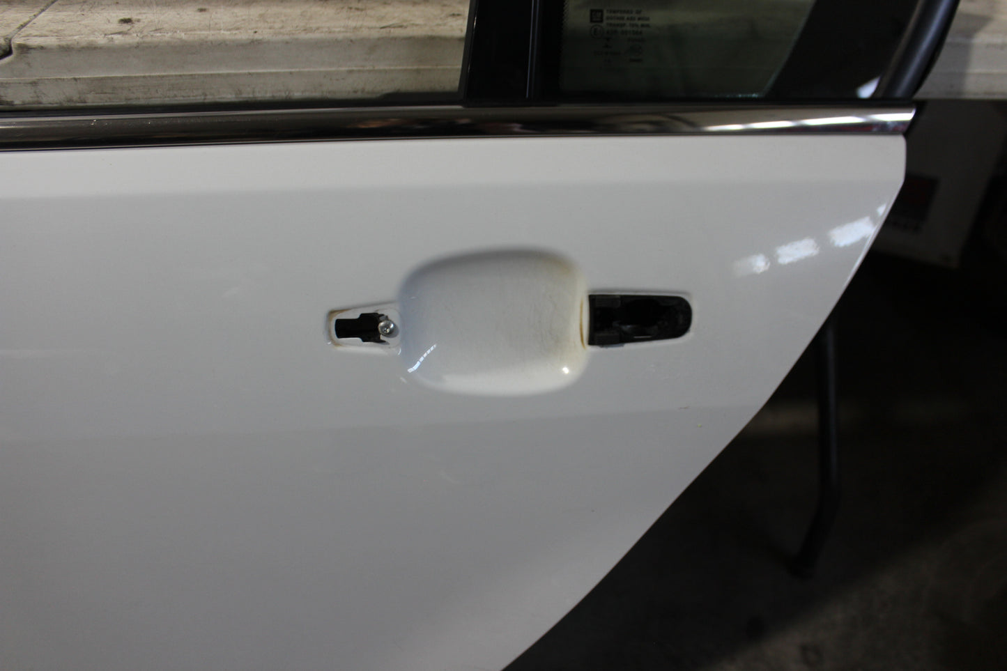 2016 Chevy SS Sedan Rear LH Driver Door White OEM - Day's Parts Yard