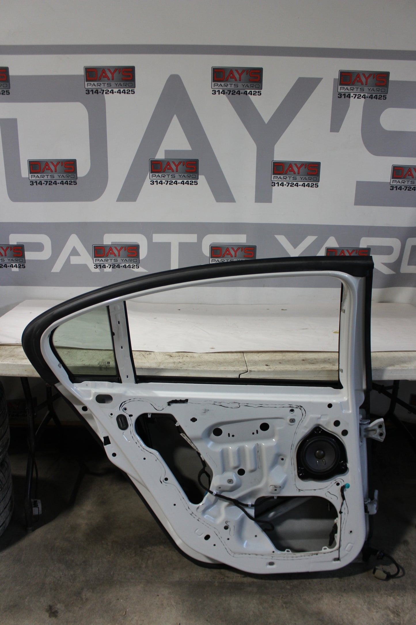 2016 Chevy SS Sedan Rear LH Driver Door White OEM - Day's Parts Yard