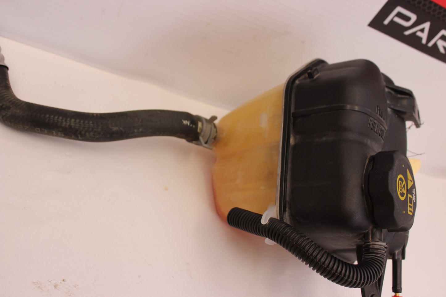 2011 Cadillac CTS-V Coupe Coolant Recovery Reservoir w Cap and Line 15267707 OEM - Day's Parts Yard
