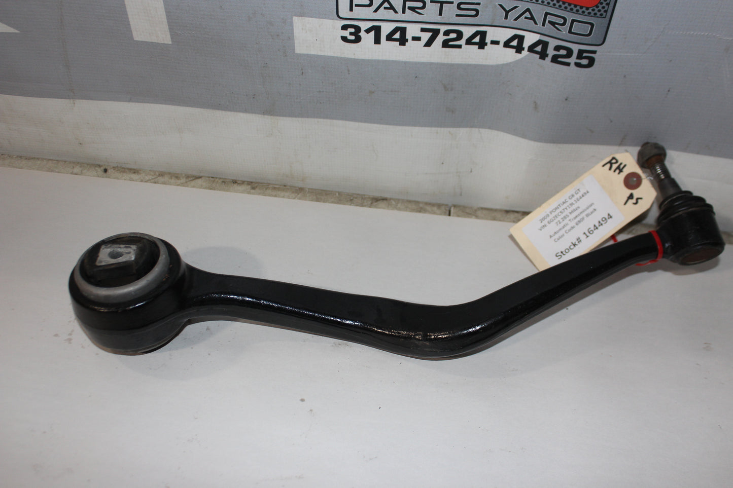 2009 Pontiac G8 GT Front RH Passenger Lower Control Arm OEM - Day's Parts Yard