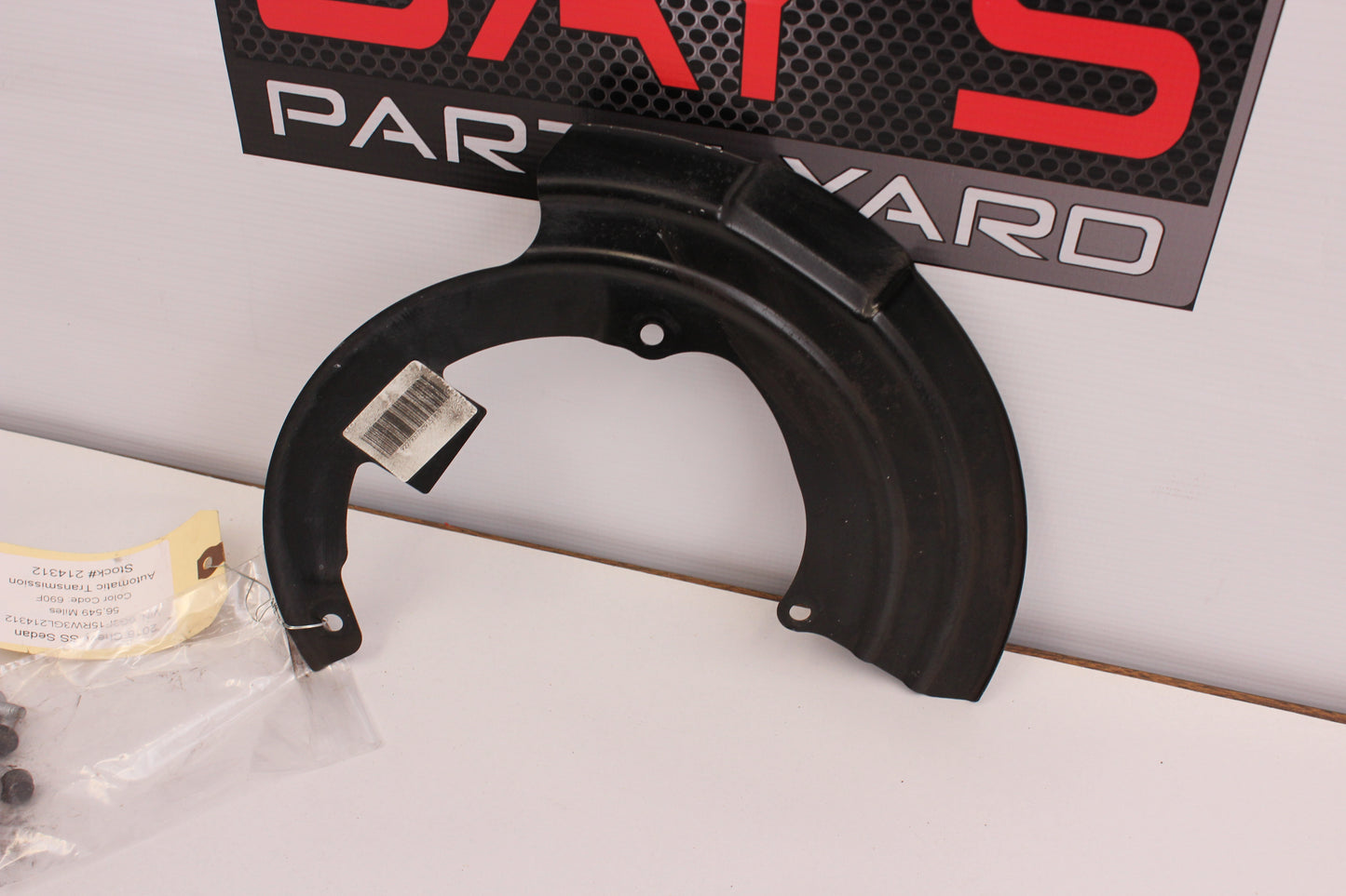 2016 Chevy SS Sedan Front LH Driver Side Brake Dust Shield 92279377 OEM - Day's Parts Yard