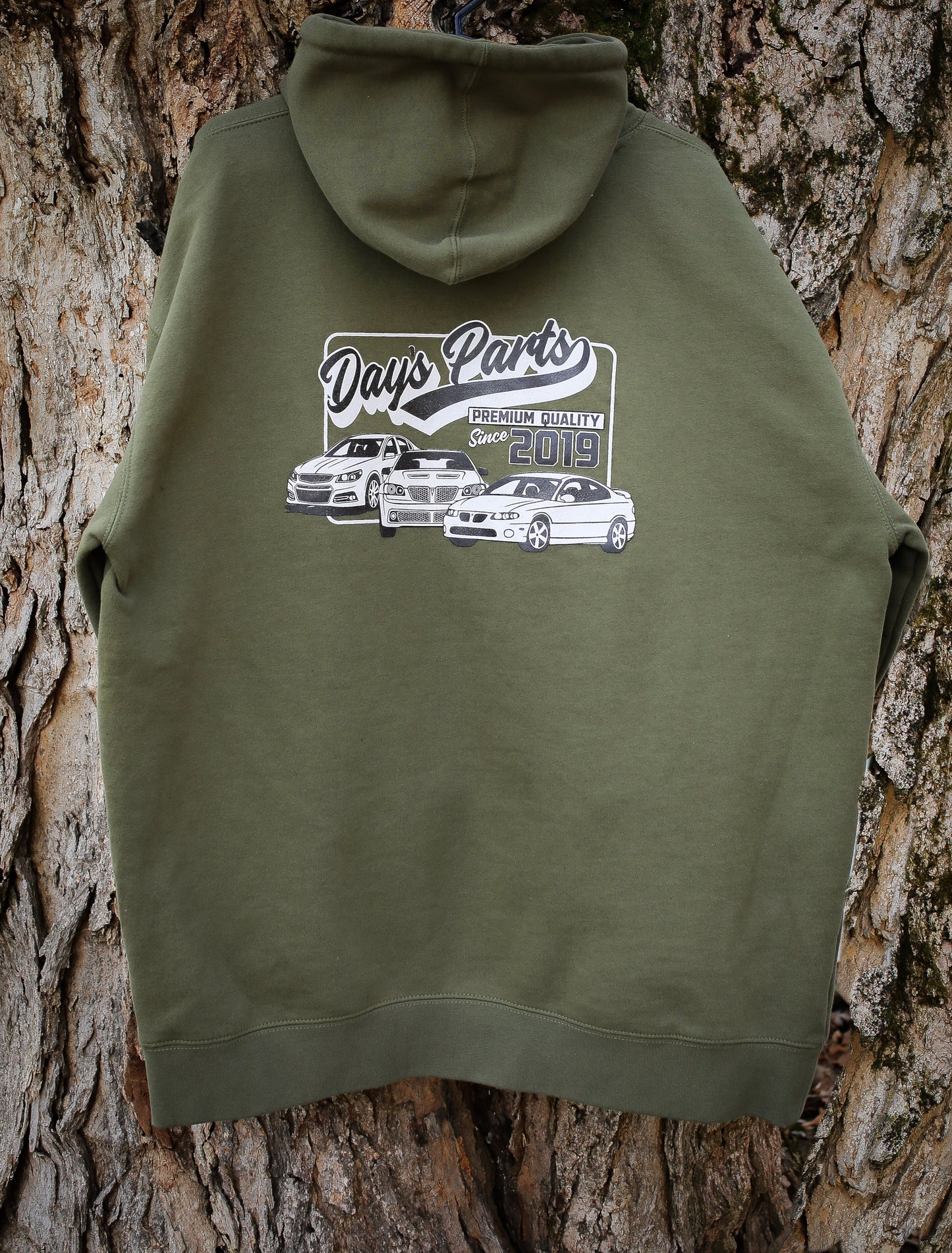 Roadster Olive Hoodie - Day's Parts Yard