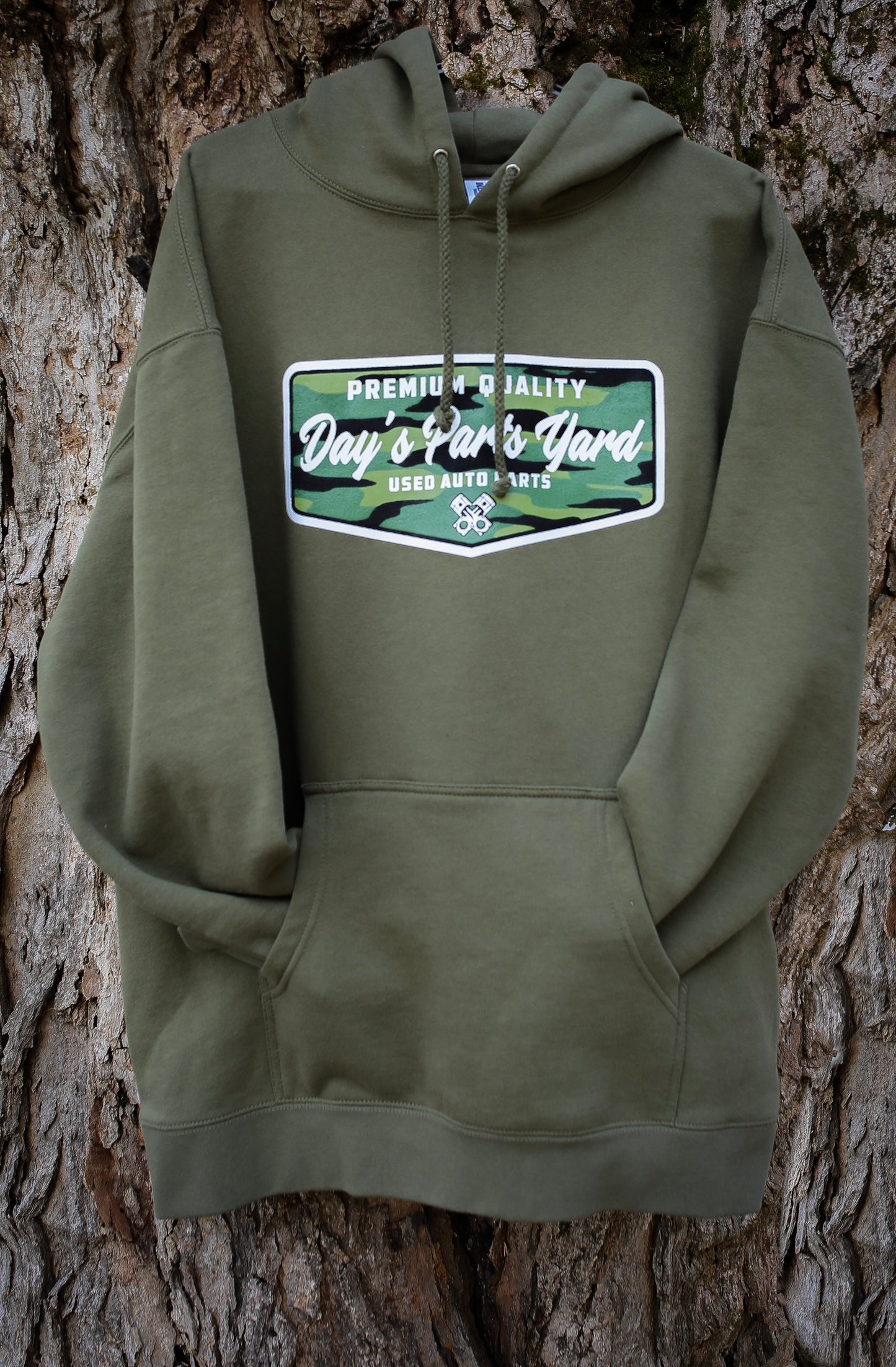 Roadster Olive Hoodie - Day's Parts Yard