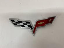 2007 Chevy C6 Corvette Convertible Rear Trunk Crossed Flag Badge Emblem OEM