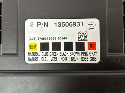 2017 Chevy SS Sedan Body Control Module BCM Computer Module OEM