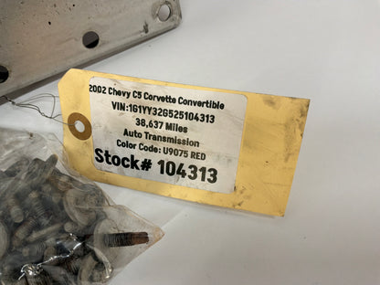 2002 Chevy C5 Corvette Convertible Torque Tube Tunnel Cover Shield Reinforcement Panel OEM