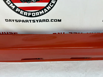 2008 Pontiac G8 Base LH Driver Rocker Molding Side Skirt Panel Trim Orange OEM